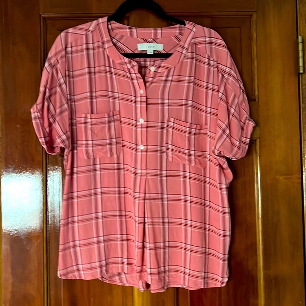 Ann Taylor Loft Large Dropped Shoulder Top